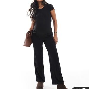 Only Maternity Wide Leg Pants/Old Navy Bike Shorts/Legging Bundle Size Medium